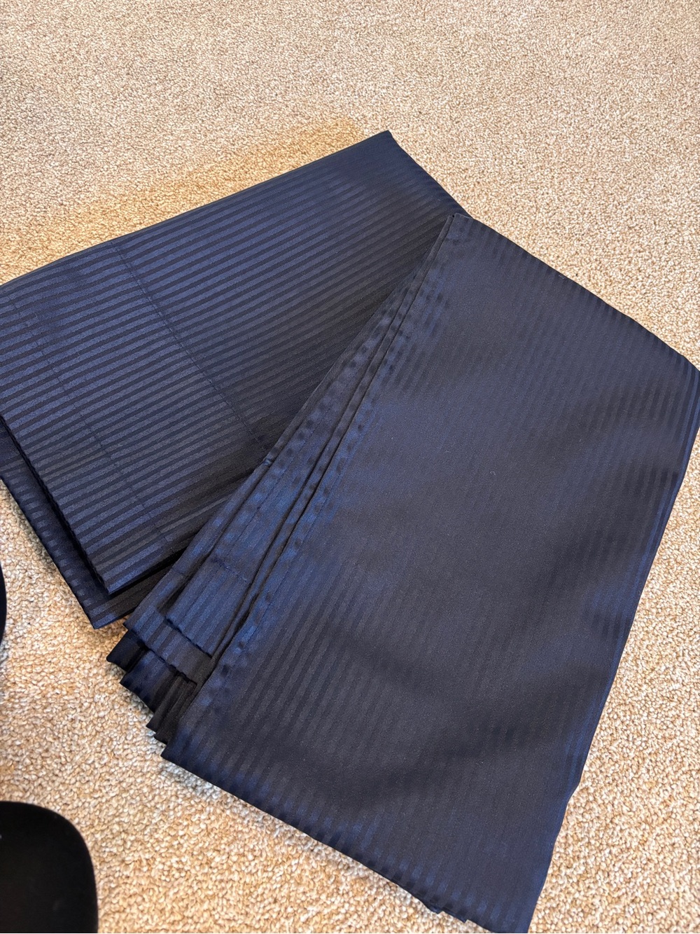 Navy Curtain Panels- Like New